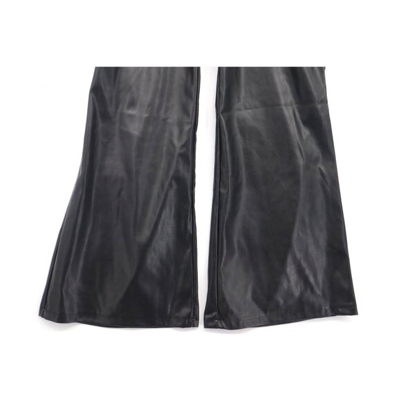 Fashion Nova Black Faux Leather Halter Jumpsuit 3X  Belt Whimsygoth Party Siren - Picture 6 of 10